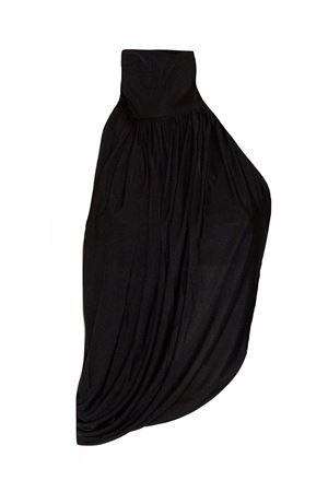 Black viscose high-neck top FRANCESCO MURANO | 242T05999